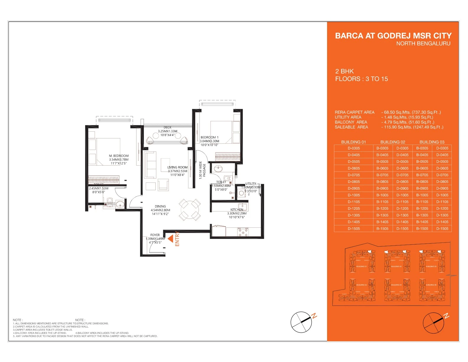 godrej shettigere 2 BHK Floor Plan