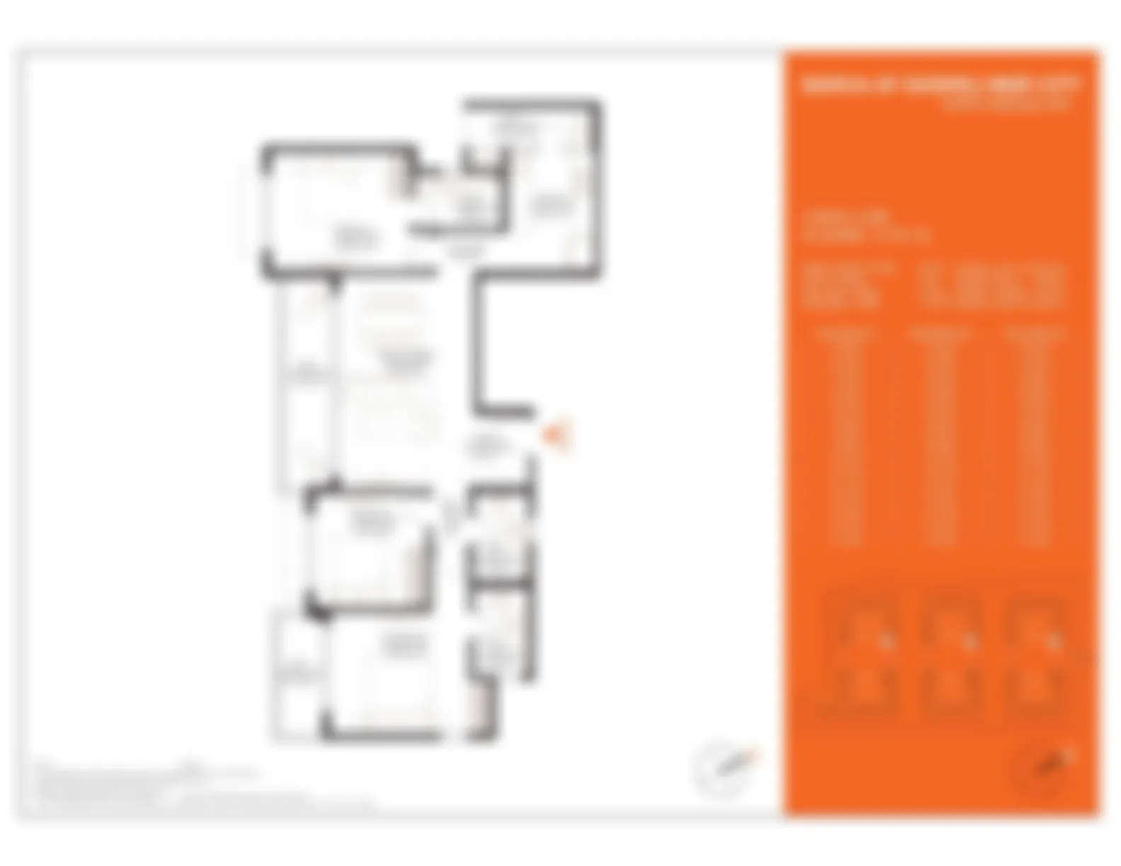 godrej thanisandra 3 BHK Luxe Floor Plan
