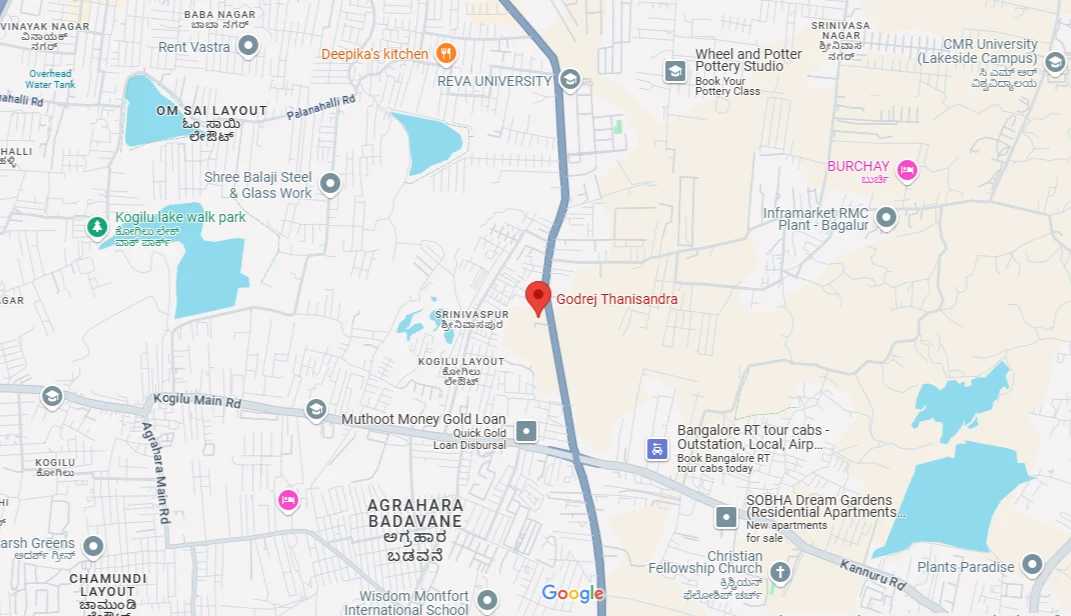 godrej thanisandra location