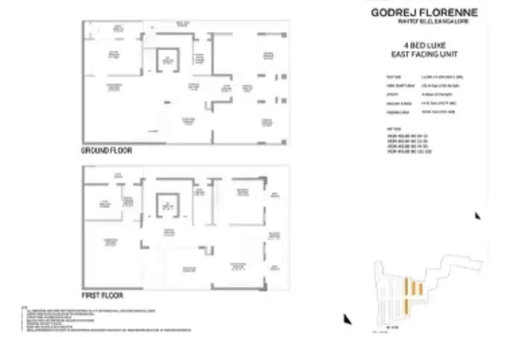 godrej villas whitefield 4 bhk luxe floor plan