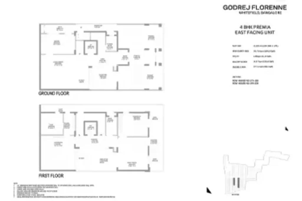 godrej whitefield villas floor plan 4 bhk premia