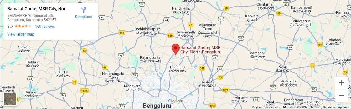 godrej shettigere map godrej shettigere map